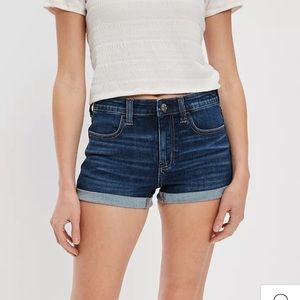 American Eagle High Waisted Denim Short Short size 6